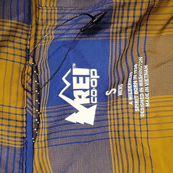 NWOT REI Co-Op Sahara Shirt Button Up Plaid Vented Roll Up Sleeve - Picture 3 of 3